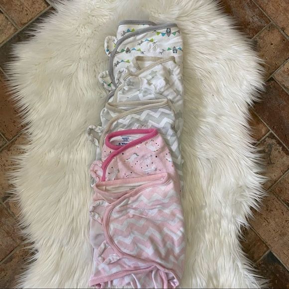 SwaddleMe One Pieces Swaddle Me 5packvelcro Swaddles Size Newborn